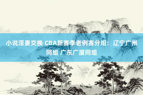 小说淫妻交换 CBA新赛季老例赛分组：辽宁广州同组 广东广厦同组