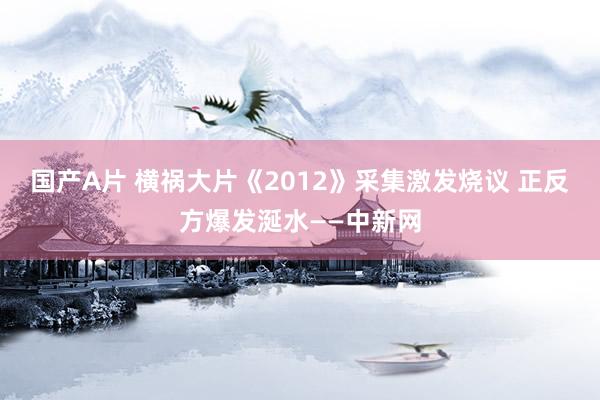 国产A片 横祸大片《2012》采集激发烧议 正反方爆发涎水——中新网